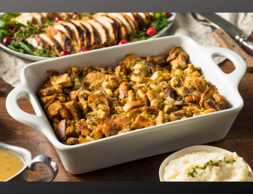In thanksgiving—Creole seafood stuffing